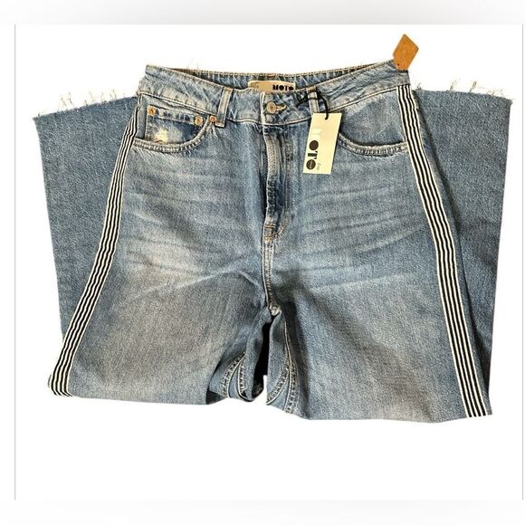 Moto Jeans Side Stripe NWT Size 30 - Picture 3 of 5